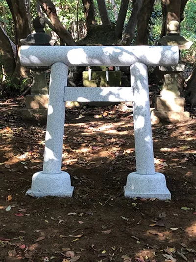山の神鳥居修復